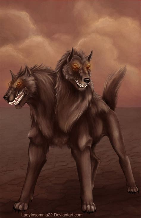 two headed monster mythology|Orthrus